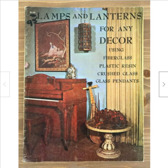 Vtg Lamps Lanterns for Any Decor Fiberglass Resin Glass Designs '67 Craft Course - Picture 1 of 4